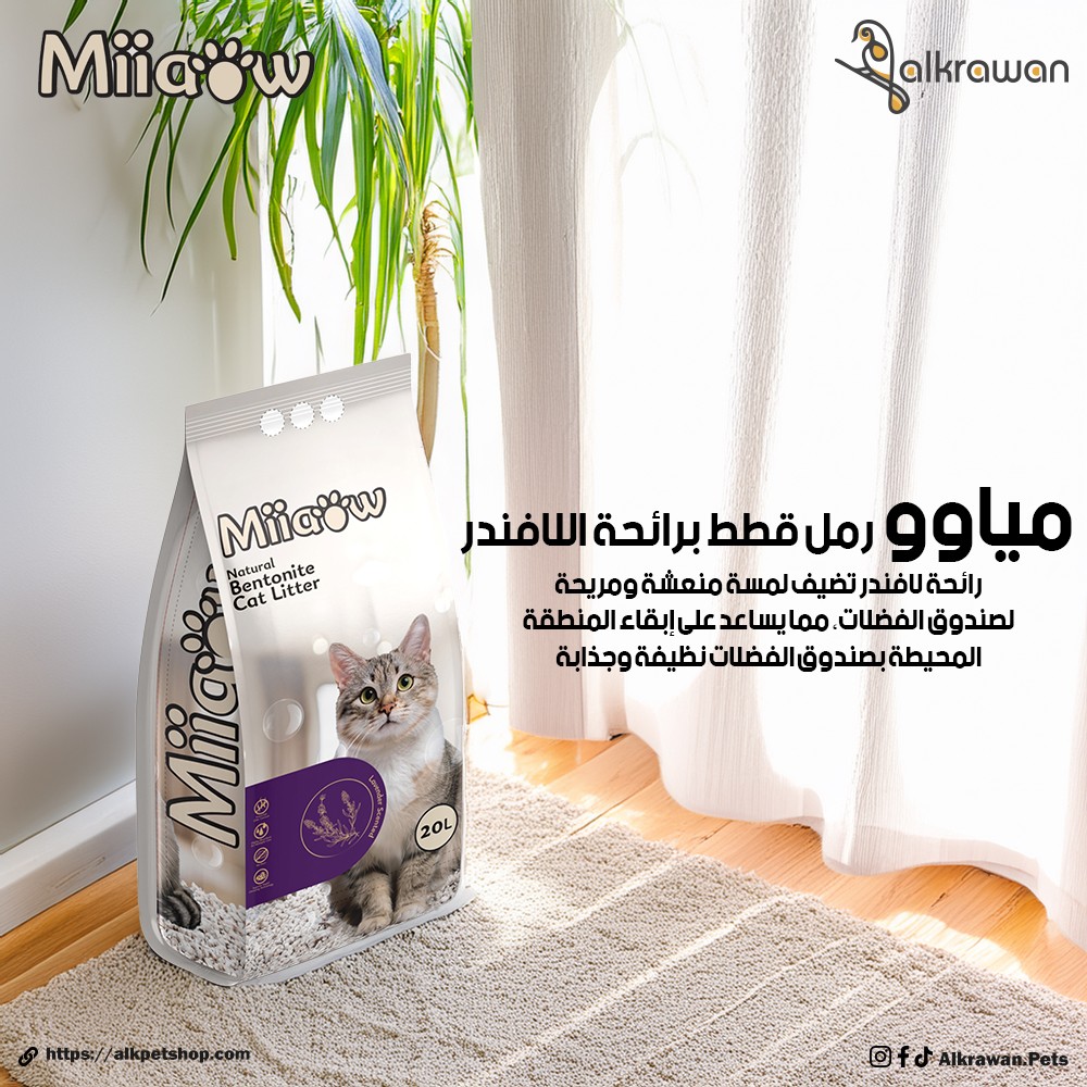 Miiaow Cat Litter Lavender-20L