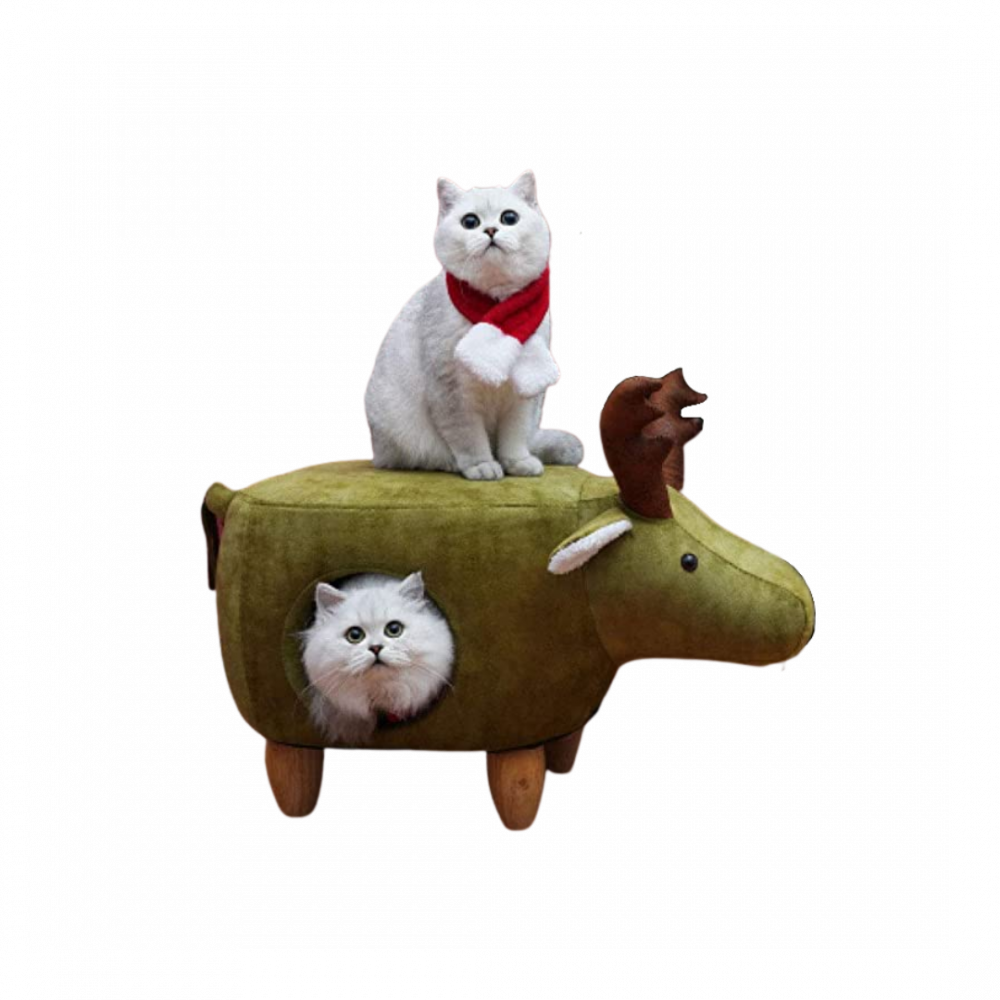 Cat House & Stool | EIK | A-734