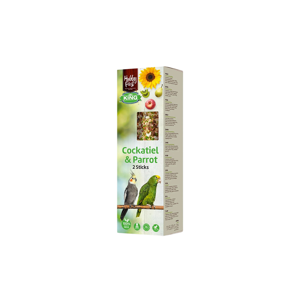  هوبي فيرست | أعواد الفواكه و العسل لطيور متوسطة الحجم | 90 غم