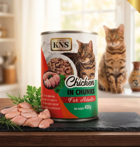  KNS | Chicken Flavour Chunk For Adult Cat- 400gm