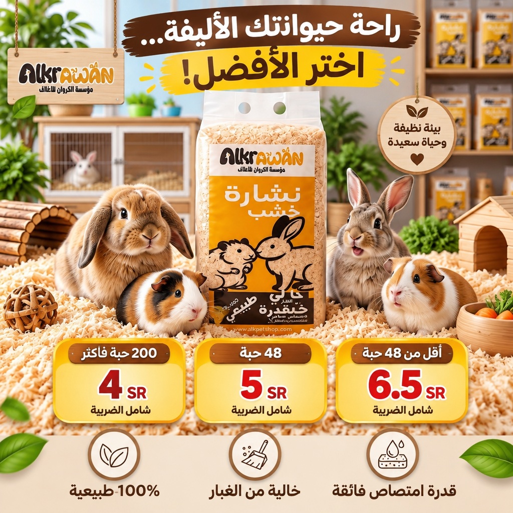 ALKARAWAN | Pet Wood Chips 1 kg 