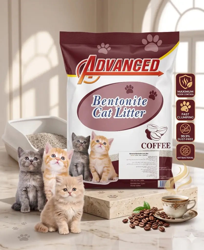 رمل لفضلات القطط أدفانسد برائحة القهوة 25 لتر