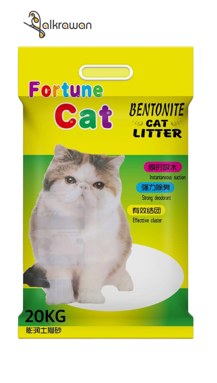 فورتون | رمل للقطط برائحة الليمون | 20 كجم