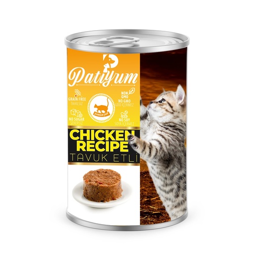 [Patiyum|400gm] باتي يم | طعام باتيه رطب للقطط الصغيرة بالدجاج - 415 جم