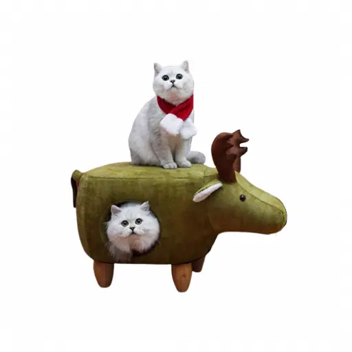 Cat House & Stool | EIK | A-734