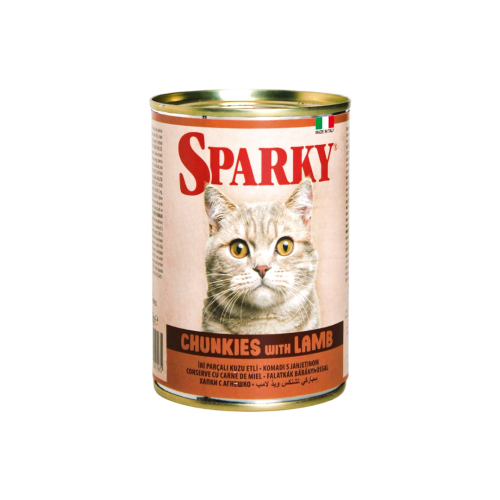 [800947000216A] Sparky | Essential Cat With Lamb  415gm