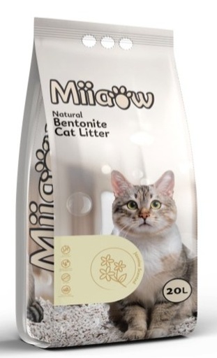 [Mii-20L] مياوو !!! رمل قطط برائحة الياسمين 20 لتر