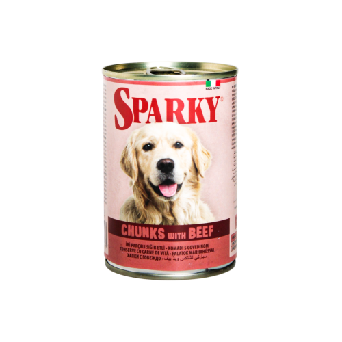 [800947000210A] Sparky | Dog Chunks with Beef   415 gm
