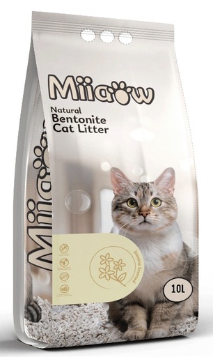 [Mii-10L] مياوو !!! رمل قطط بينتونايت برائحة الياسمين 10 لتر