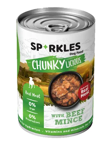 [082761] SPARKLES | DOG CANNED BEEF MINCE IN GRAVY
 | 400g