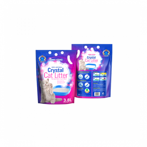 [Purple No-1] Long Feng Crystal | Cat Litter Gel | Lavender | 3.8L